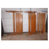 Wooden Bed Frame and Slat Boards. (full size)