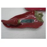 Cafeteria Trays, the Global Market Serving Utensil Set (new), Cheese Knife, & Ceramic Pepper Dish