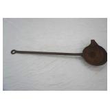 Antique Cast iron smelting ladle,24"