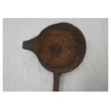 Antique Cast iron smelting ladle,24"