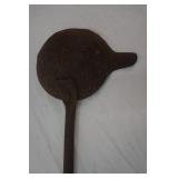 Antique Cast iron smelting ladle,24"