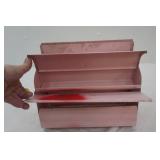 Vintage Foil, wax paper ,towel holder , metal,12" x8" x5"