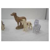 Dog Statues, serval breeds