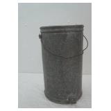 Vintage Galvanized metal container , with spigot on bottom, 17" x 10"