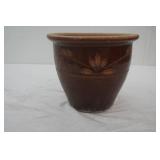 Stoneware flower pot,9" x10"