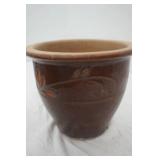 Stoneware flower pot,9" x10"