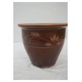 Stoneware flower pot,9" x10"