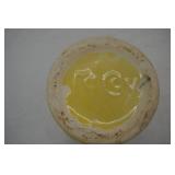 Vintage McCoy Pottery Yellow Double Handled Vase 9"tall (8" diameter w/handles)