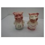 Vintage Royal Copley Ceramic Piggy Banks. (Vintage Ceramic Coin Banks)