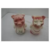 Vintage Royal Copley Ceramic Piggy Banks. (Vintage Ceramic Coin Banks)
