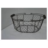 Vintage-Style Chicken Wire Egg Basket