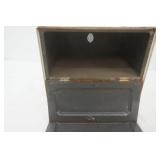 Vintage Hand-Painted Metal 2-Tiered Bread Box. 13"x12"x13"