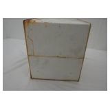 Vintage Hand-Painted Metal 2-Tiered Bread Box. 13"x12"x13"