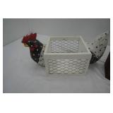 Wooden Chicken Basket, Antique Candle Shelf, Wire Caddy