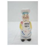 Vintage Ceramic Grated Cheese Shaker 8" tall