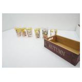 Vintage Federal Glass 1950s Davy Crockett Glasses "Remember The Alamo"