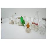 Collection of Vintage Glass Bottles