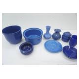Collection of Vintage Cobalt Blue Ceramic & Stoneware Pieces