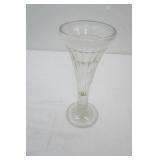 Antique Pressed Glass Fluted Vase. Store Display Piece? 9.25" tall by 4" diameter