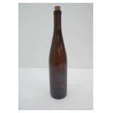 Long Neck Brown Glass Bottle (hole for drainage on bottom side)