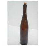 Long Neck Brown Glass Bottle (hole for drainage on bottom side)