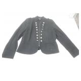 INC Size XL Black Military Band Jacket