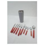 Vintage Abert Inox Italy Cutlery; Stainless Steel Cup