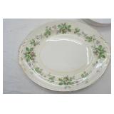 Vintage Porcelain & Clear Glass Serving Plates and Bowls