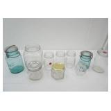 Vintage Clear Glass Jars, Canning and Other