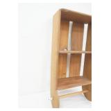Vintage Wooden Towel Rack and Shelf 12.75"Wx6.75"Dx26"H