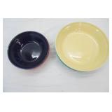 Fiesta ware Pie Bakers. 2 Sizes