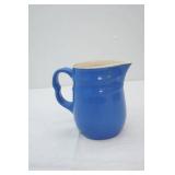 Vintage Oxford Stoneware Pitcher. Cobalt Blue exterior & ivory interior