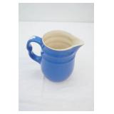 Vintage Oxford Stoneware Pitcher. Cobalt Blue exterior & ivory interior