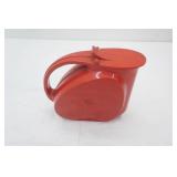 Vintage 1950s Art-Deco Poly Water Pitcher with Hinged Lid