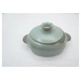 Vintage Frankoma Pottery Casserole Dish w/lid. and paper
