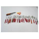 Vintage MCM Flatware. Bakelite? Lucite?