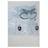 Vintage Mardi Gras Shower Hood (vinyl shower hood)