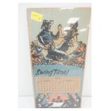 Vintage-Style Calendar (2003 Part is stapled on paper)