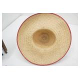Vintage Decorative Straw Wide-Brim Hat