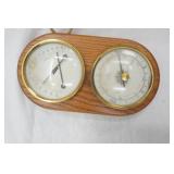 Carlsbad Caverns Southwestern Terracotta Bell & Vintage Thermostat, Barometer, Hydro Gauge