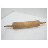 Antique Ribbed Wooden Rolling Pin