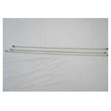 Vintage Curtain Rods (small, put up w/ hooks)