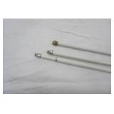 Vintage Curtain Rods (small, put up w/ hooks)