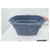 Paint Supply Lot: Bucket, Metal Edge, putty knives, brushes, rollers
