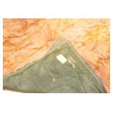 Vintage Fur Blanket. Approx 72"x84". Handmade by Edes Robe Tanning Co.