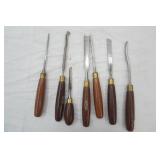 Marples Wood Handled Leather Carving Tools