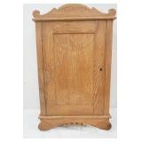 Vintage Wooden Medicine Cabinet w/key