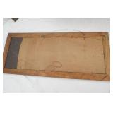 Antique Mirror. Wooden Frame 23"x 12"