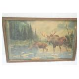 Vintage Art Print. Les Kouba