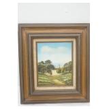 Vintage Framed oil on canvas. 18.5"x16"